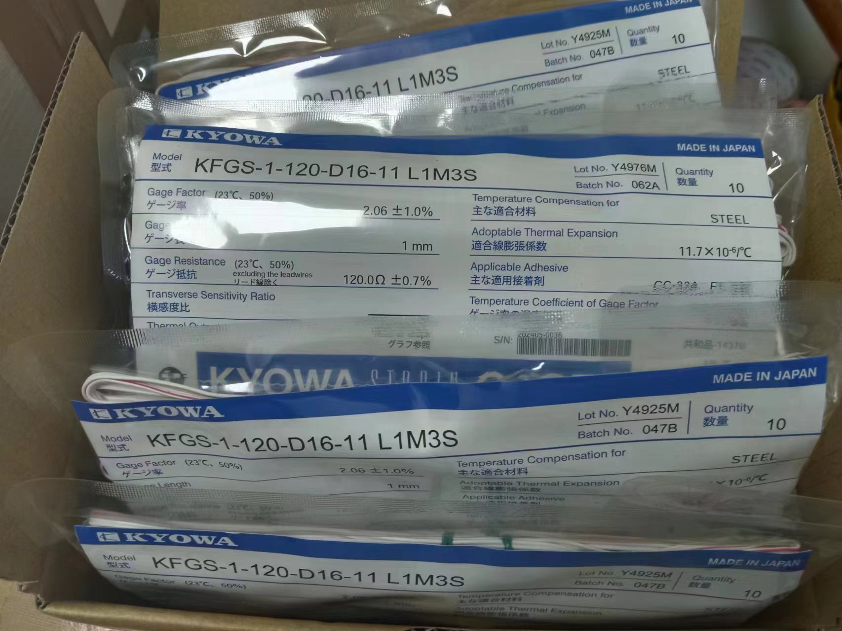 日本KYOWA應(yīng)變片耐高溫高壓KFGS-1-350-D17-16 L1M2R